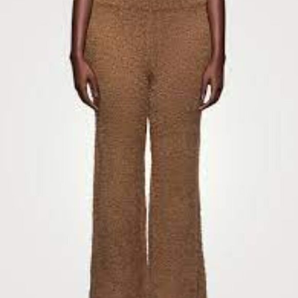 **NWT** SKIMS Cozy Knit Pants Camel S/M - Picture 6 of 11
